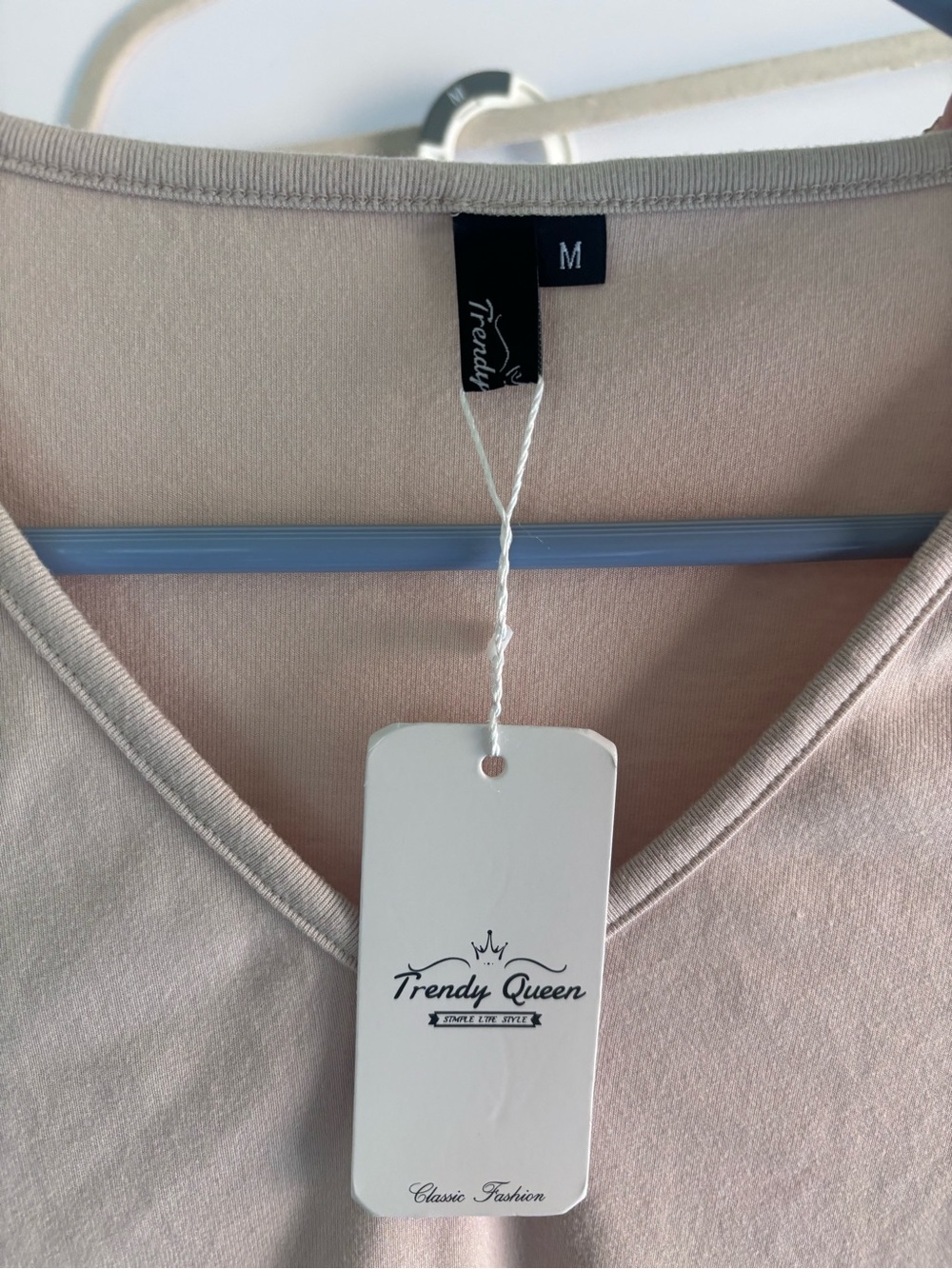 Everyday Wide Leg V Neck Set in Light Beige - Picture 7 of 8